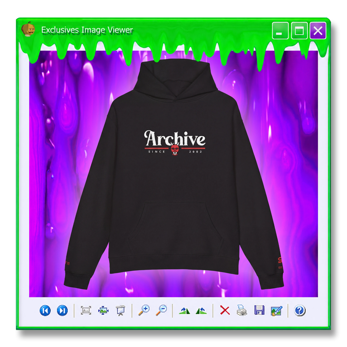 H'ween 02 Mask Embroidered Hoodie