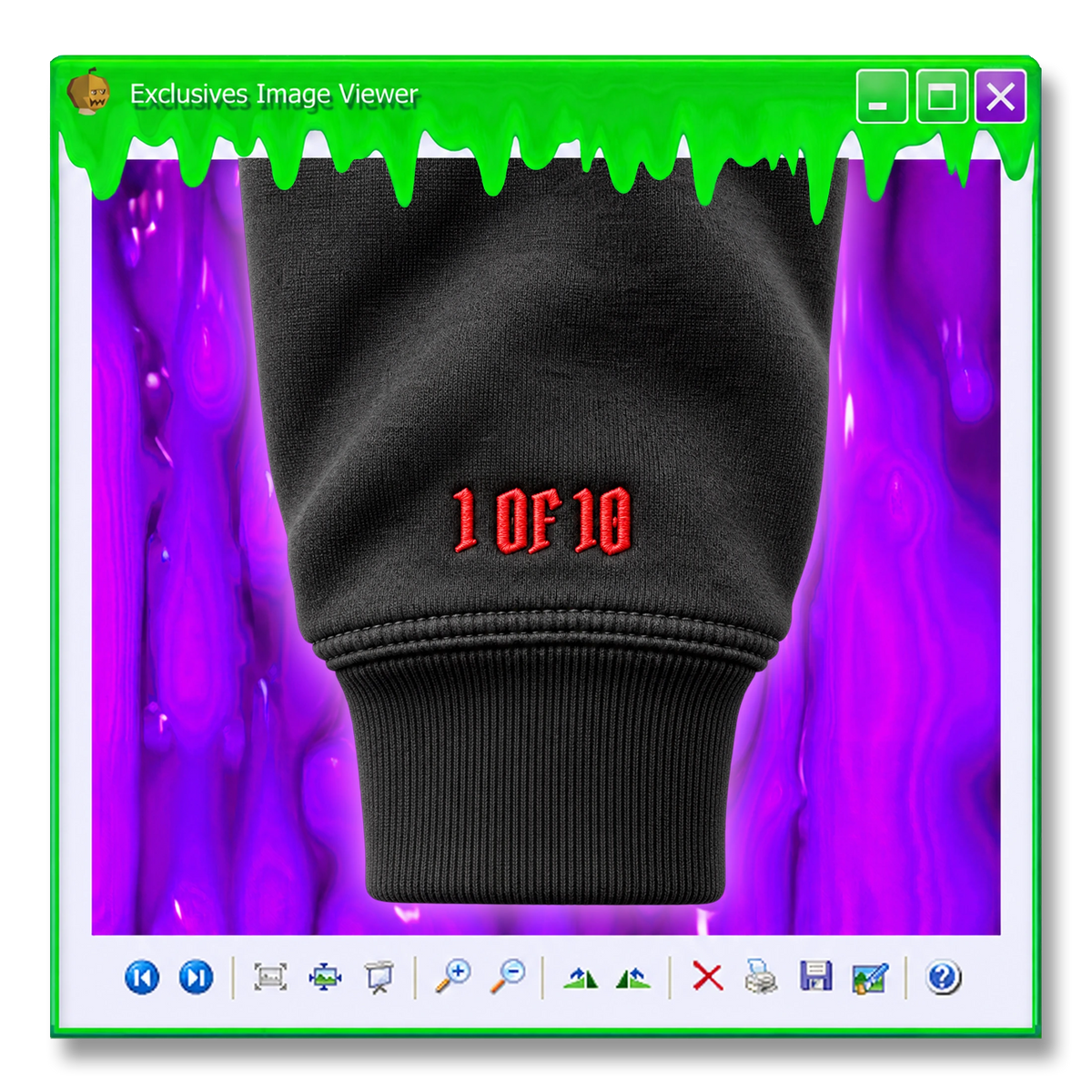H'ween 02 Mask Embroidered Hoodie