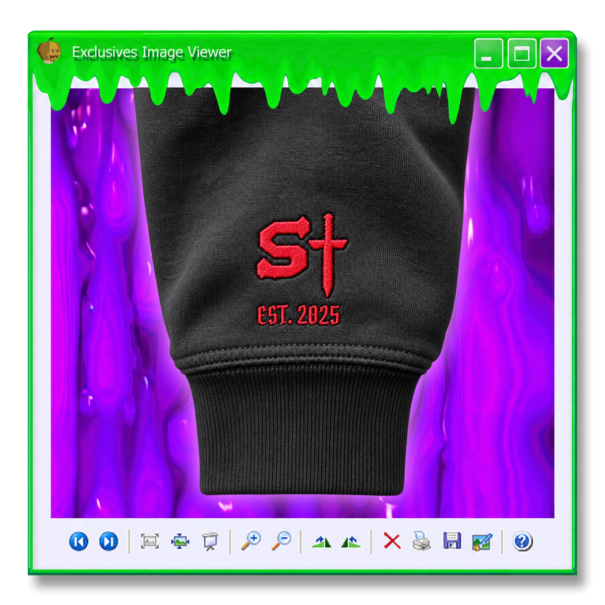 H'ween 02 Mask Embroidered Hoodie