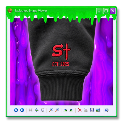 H'ween 02 Mask Embroidered Hoodie